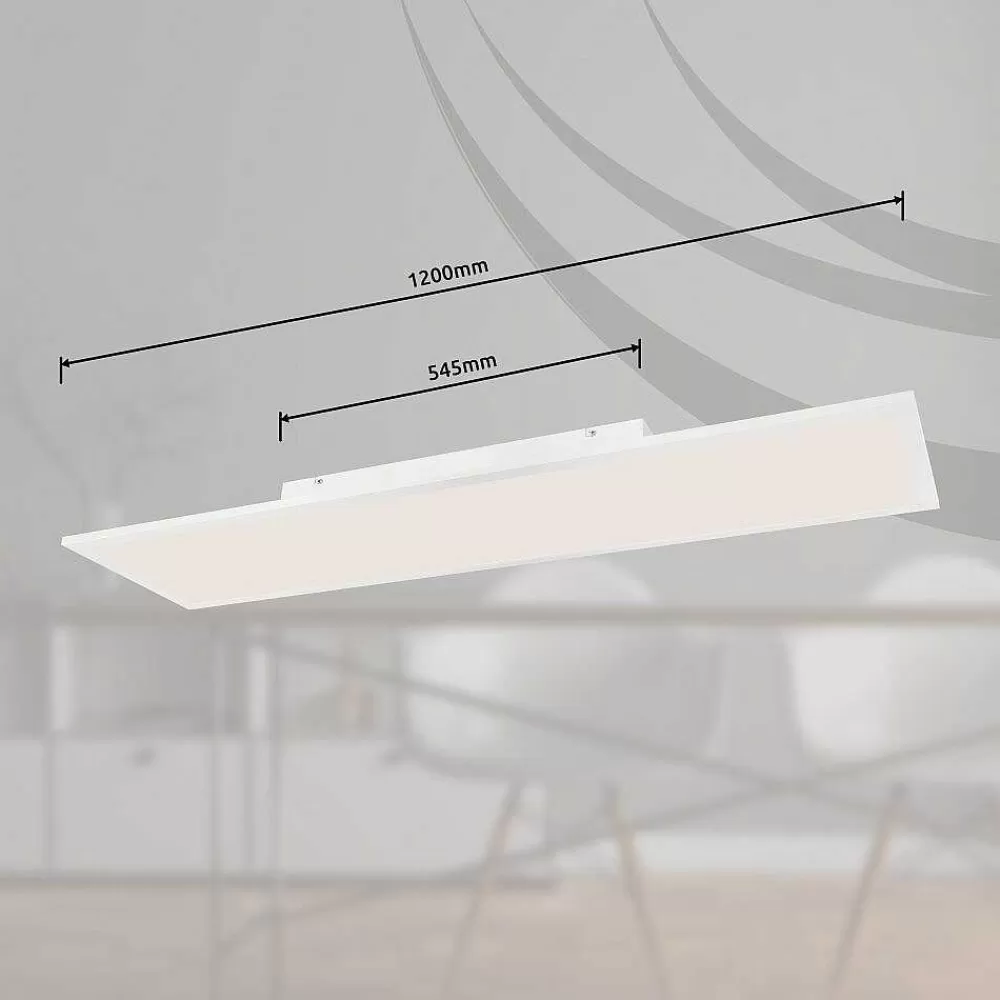 Luminaires Globo Lighting Plafonnier Globo Doro Led Blanc, 2 Lumieres, Telecommandes, Changeur De Couleurs