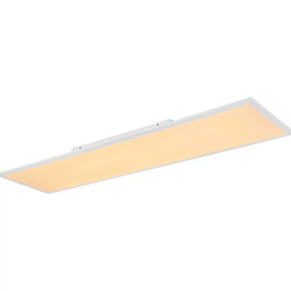 Luminaires Globo Lighting Plafonnier Globo Doro Led Blanc, 2 Lumieres, Telecommandes, Changeur De Couleurs