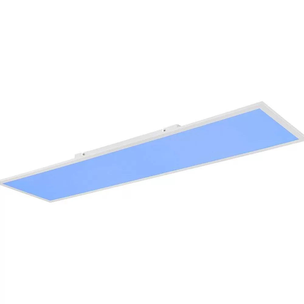 Luminaires Globo Lighting Plafonnier Globo Doro Led Blanc, 2 Lumieres, Telecommandes, Changeur De Couleurs
