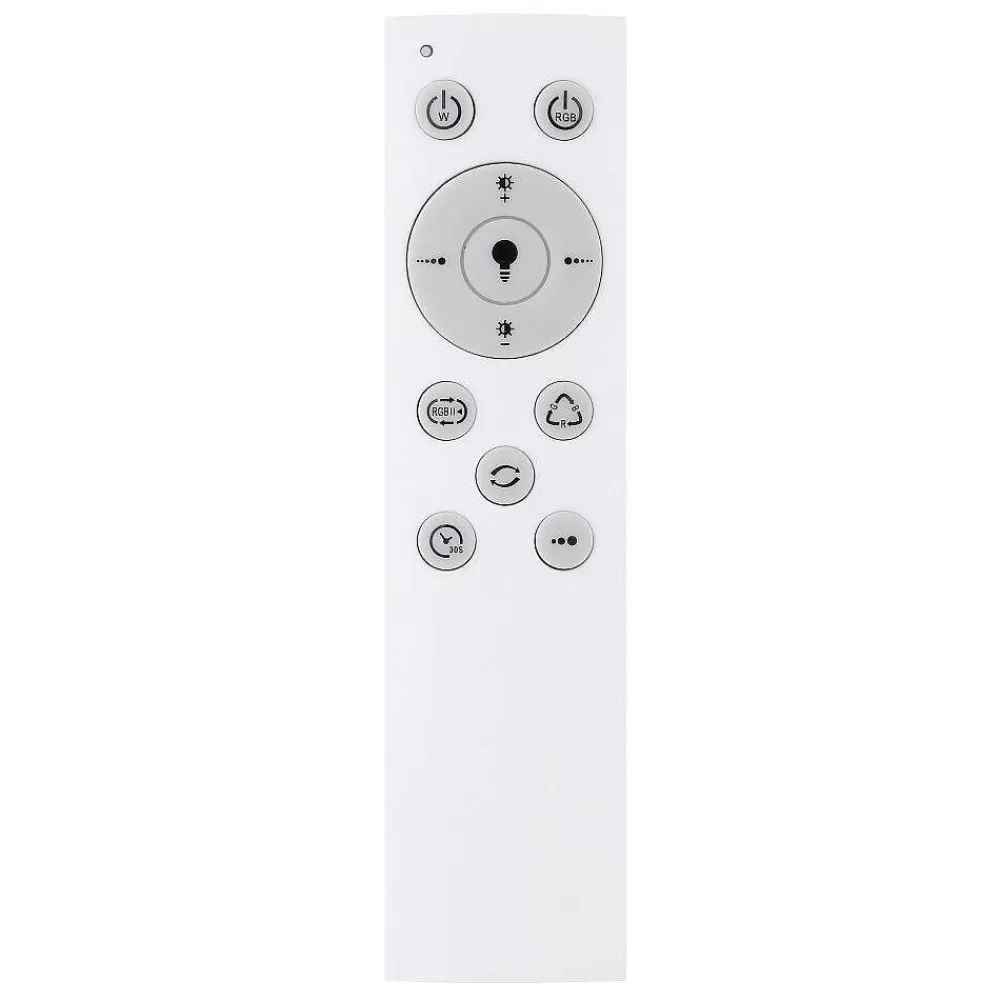Luminaires Globo Lighting Plafonnier Globo Rena Led Blanc, 1 Lumiere, Telecommandes, Changeur De Couleurs
