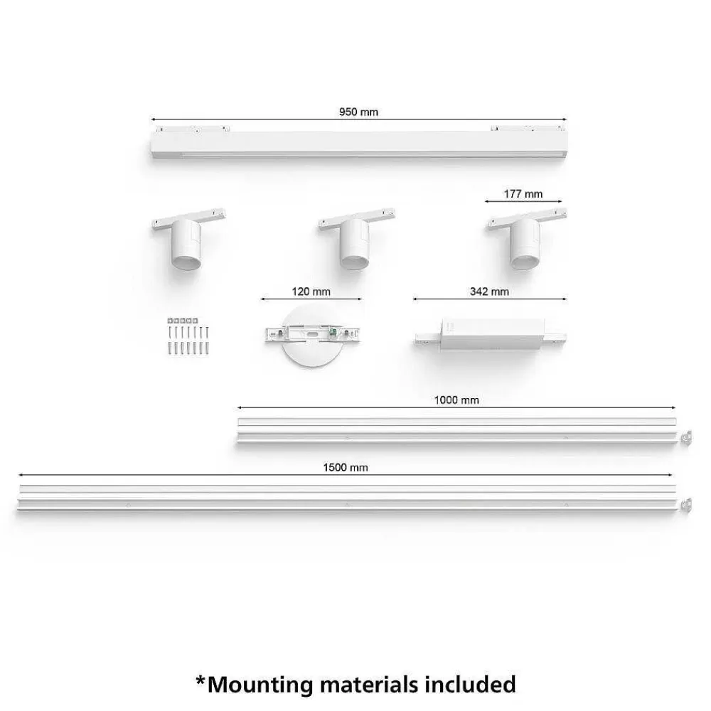 Luminaires Philips Plafonnier Kit De Base Philips Hue Perifo Led Blanc, 4 Lumieres, Changeur De Couleurs