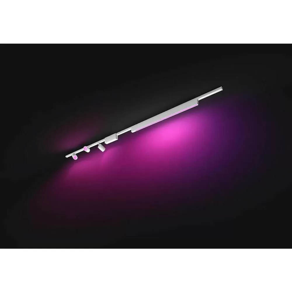 Luminaires Philips Plafonnier Kit De Base Philips Hue Perifo Led Blanc, 4 Lumieres, Changeur De Couleurs
