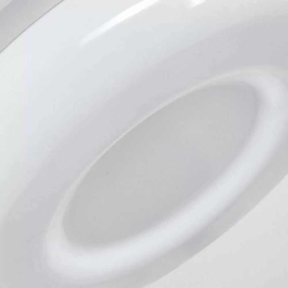 hofstein Plafonnier Monfebres Led Argente, Blanc, 1 Lumiere, Telecommandes, Changeur De Couleurs