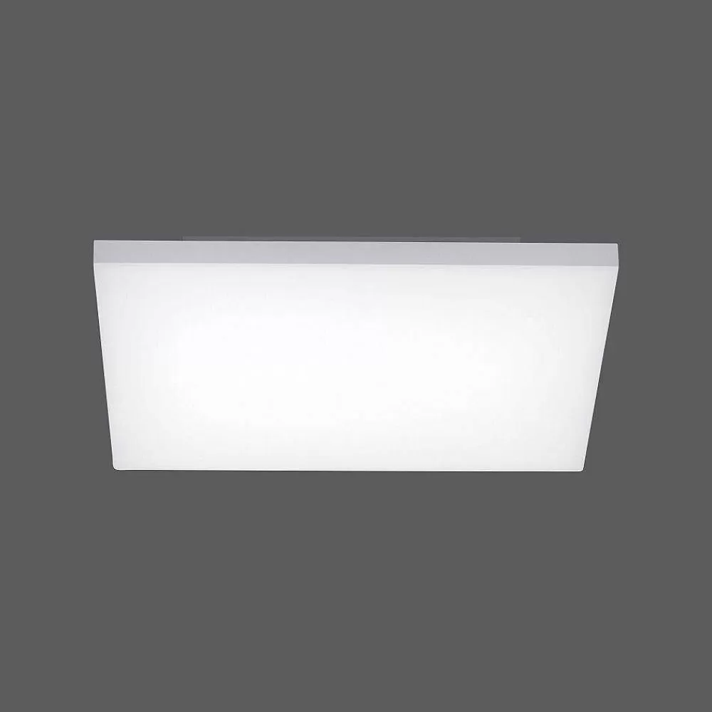 Paul Neuhaus Q-Serie Plafonnier Paul Neuhaus Q-Flag Led Blanc, 1 Lumiere, Telecommandes, Changeur De Couleurs