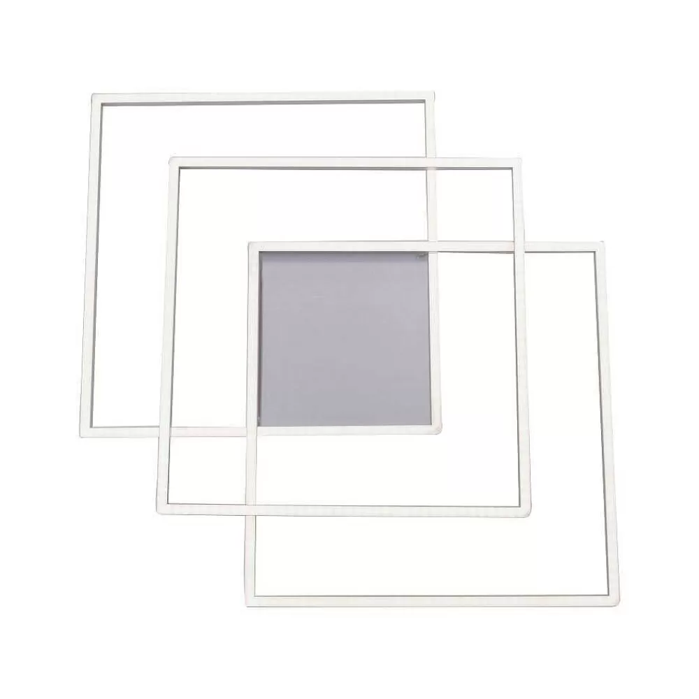 Paul Neuhaus Q-Serie Plafonnier Paul Neuhaus Q-Inigo Led Nickel Mat, 3 Lumieres, Telecommandes