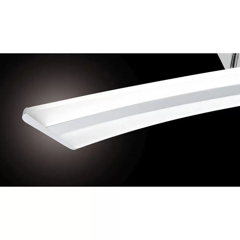 Paul Neuhaus Q-Serie Plafonnier Paul Neuhaus Q-Riller Led Chrome, 2 Lumieres, Telecommandes, Changeur De Couleurs