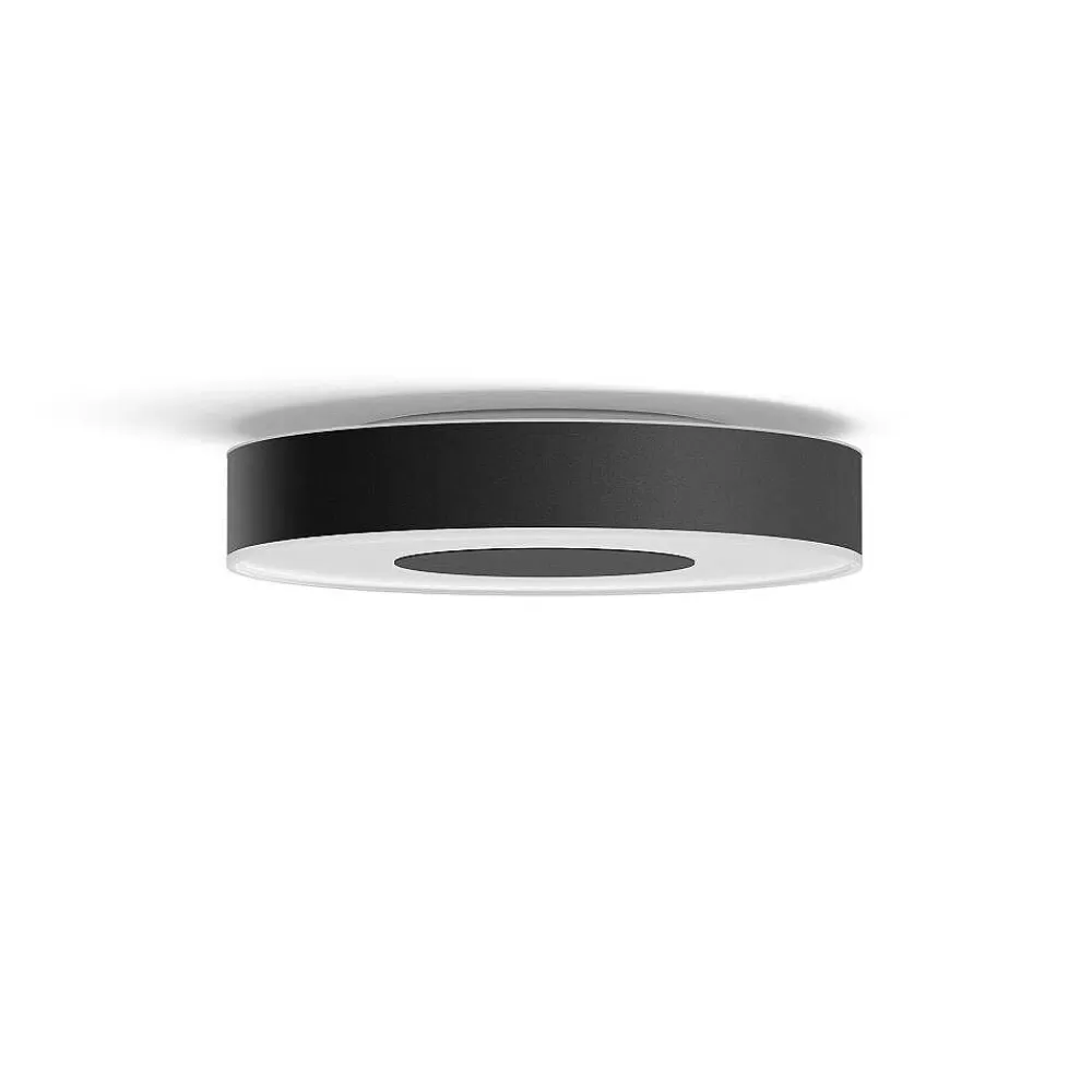 Luminaires Philips Plafonnier Philips Hue Infuse Led Noir, 1 Lumiere, Changeur De Couleurs