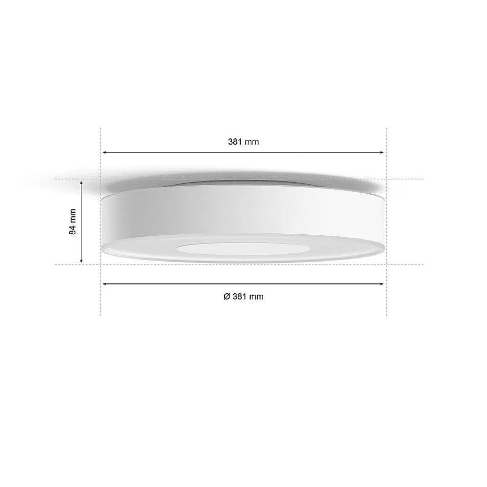 Luminaires Philips Plafonnier Philips Hue Xamento Led Blanc, 1 Lumiere, Changeur De Couleurs