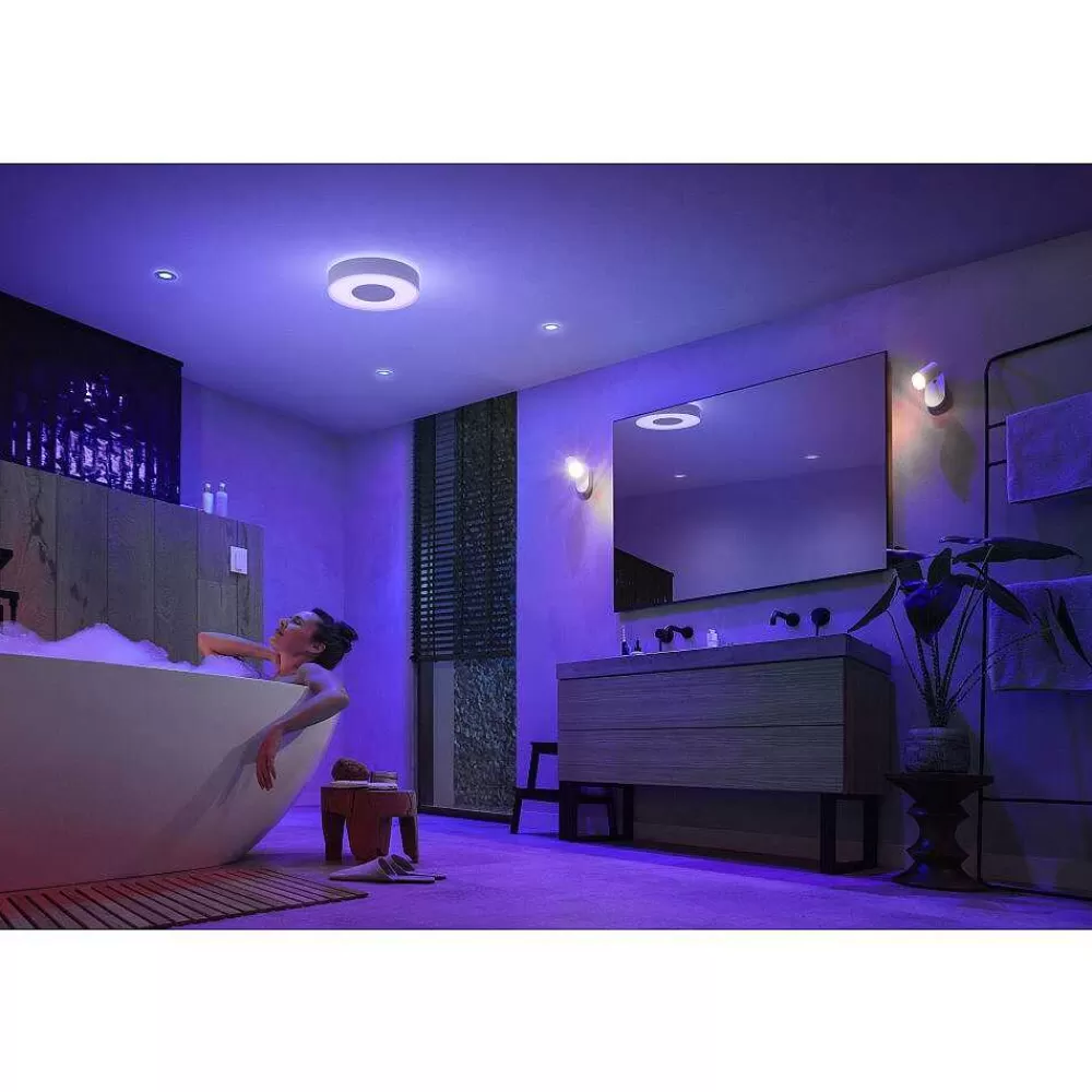 Luminaires Philips Plafonnier Philips Hue Xamento Led Blanc, 1 Lumiere, Changeur De Couleurs