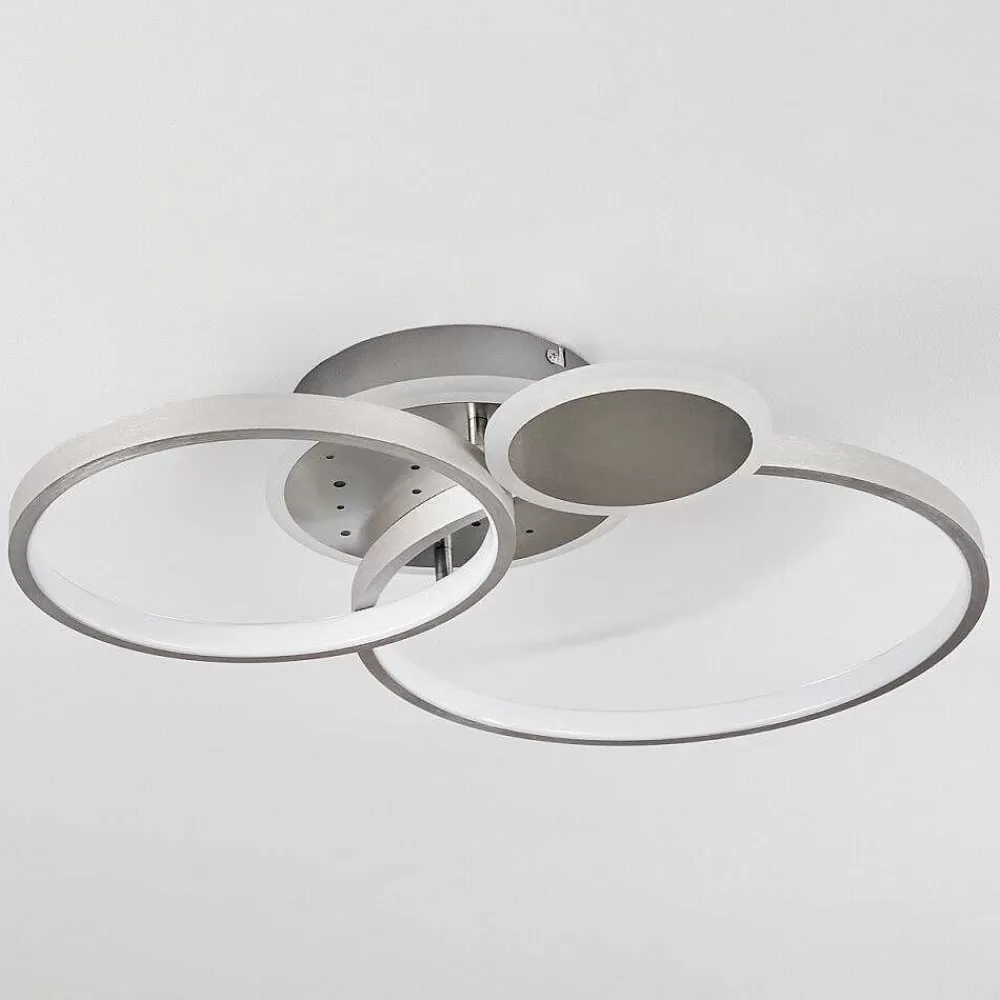 hofstein Plafonnier Tagsdorff Led Chrome, Nickel Mat, 1 Lumiere