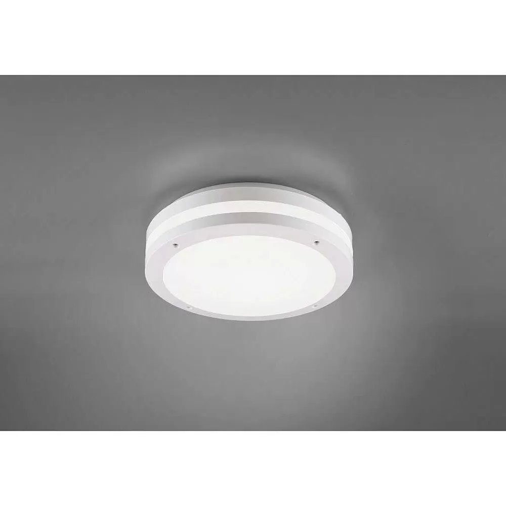 Luminaires Trio Plafonnier Trio Piave Led Blanc, 1 Lumiere, Detecteur De Mouvement