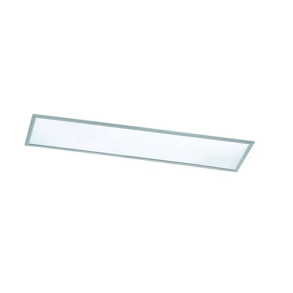 Luminaires Trio Plafonnier Trio Wiz Griffin Led Nickel Mat, 1 Lumiere, Telecommandes, Changeur De Couleurs
