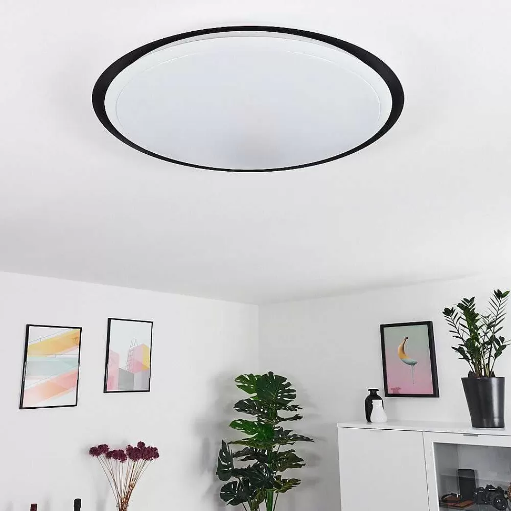 hofstein Plafonnier Vejle Led Blanc, 2 Lumieres, Changeur De Couleurs