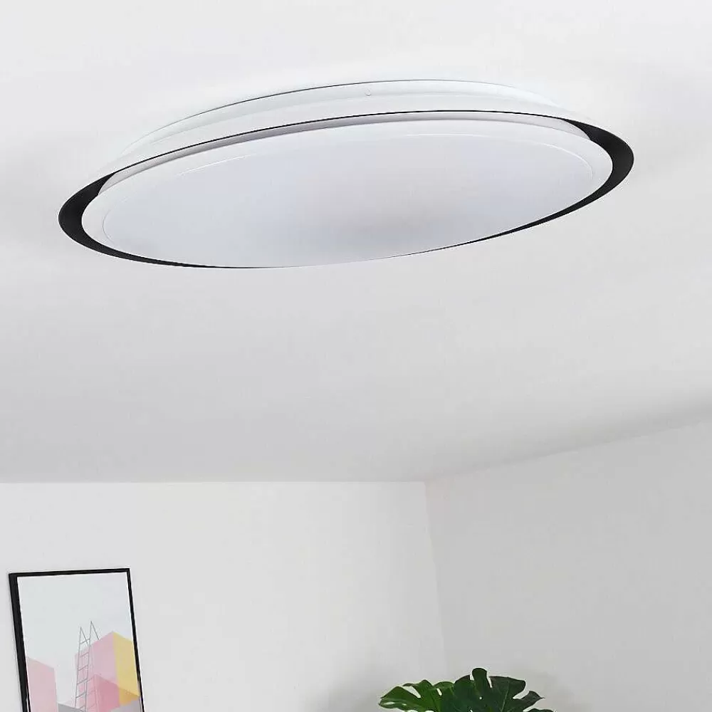 hofstein Plafonnier Vejle Led Blanc, 2 Lumieres, Changeur De Couleurs