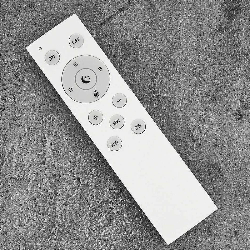 hofstein Plafonnier Vejle Led Blanc, 2 Lumieres, Changeur De Couleurs