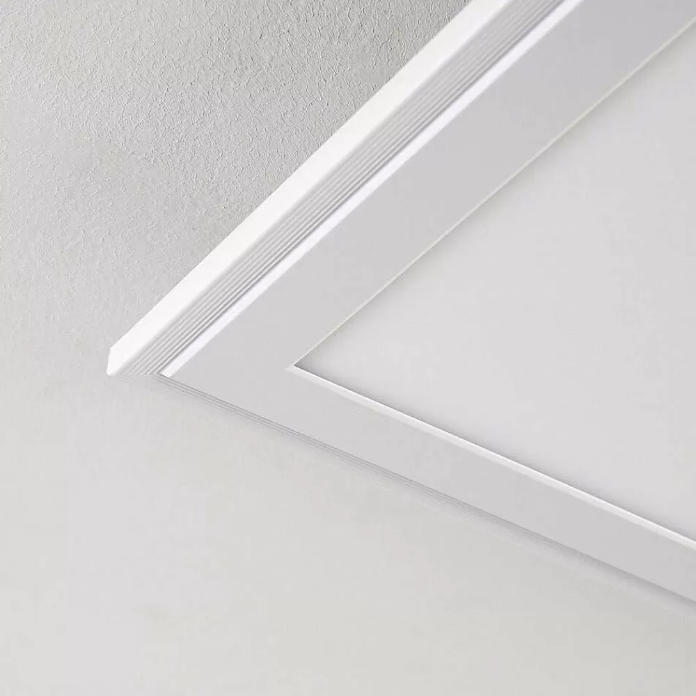 hofstein Plafonnier Voisines Led Blanc, 1 Lumiere, Telecommandes, Changeur De Couleurs