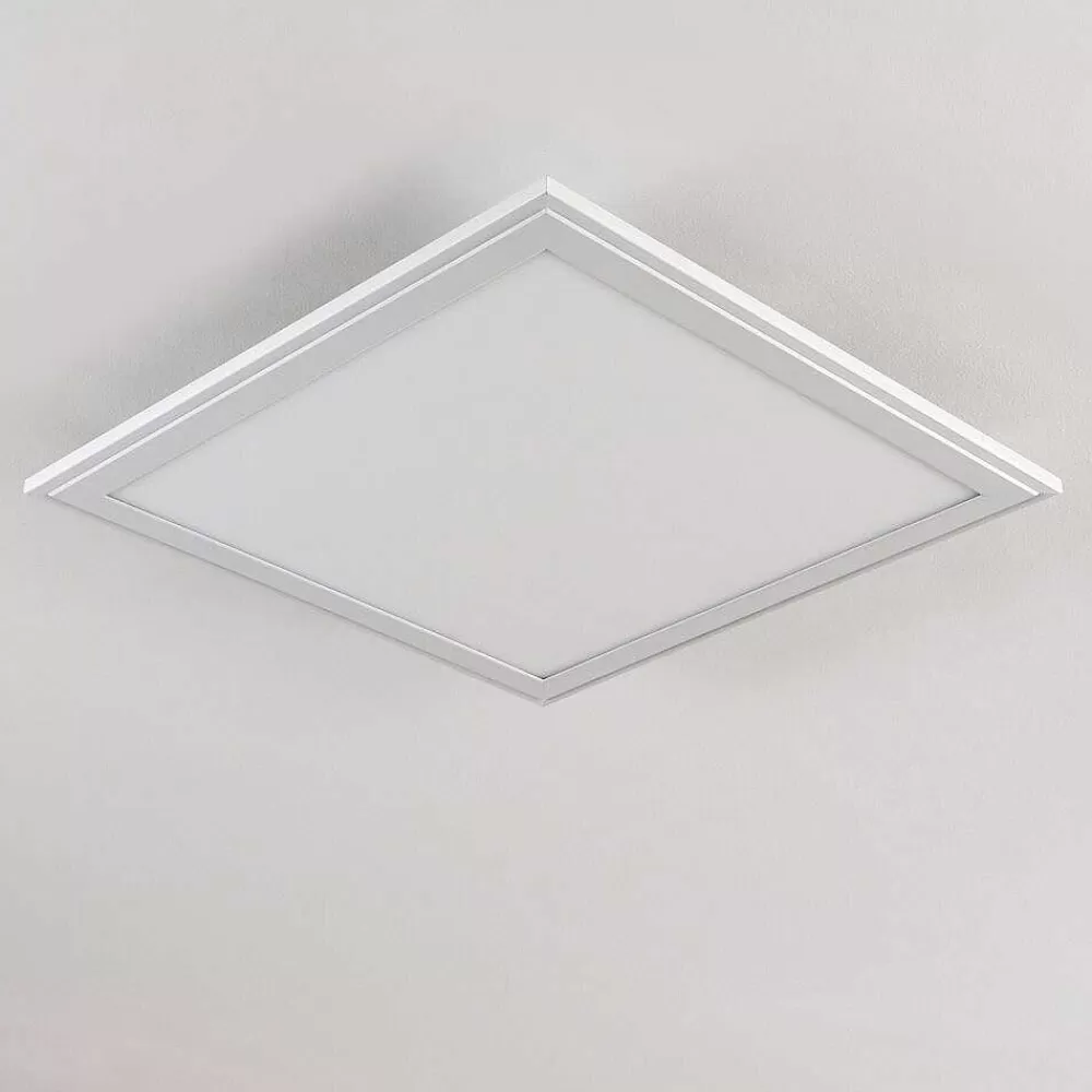 hofstein Plafonnier Voisines Led Blanc, 1 Lumiere, Telecommandes, Changeur De Couleurs