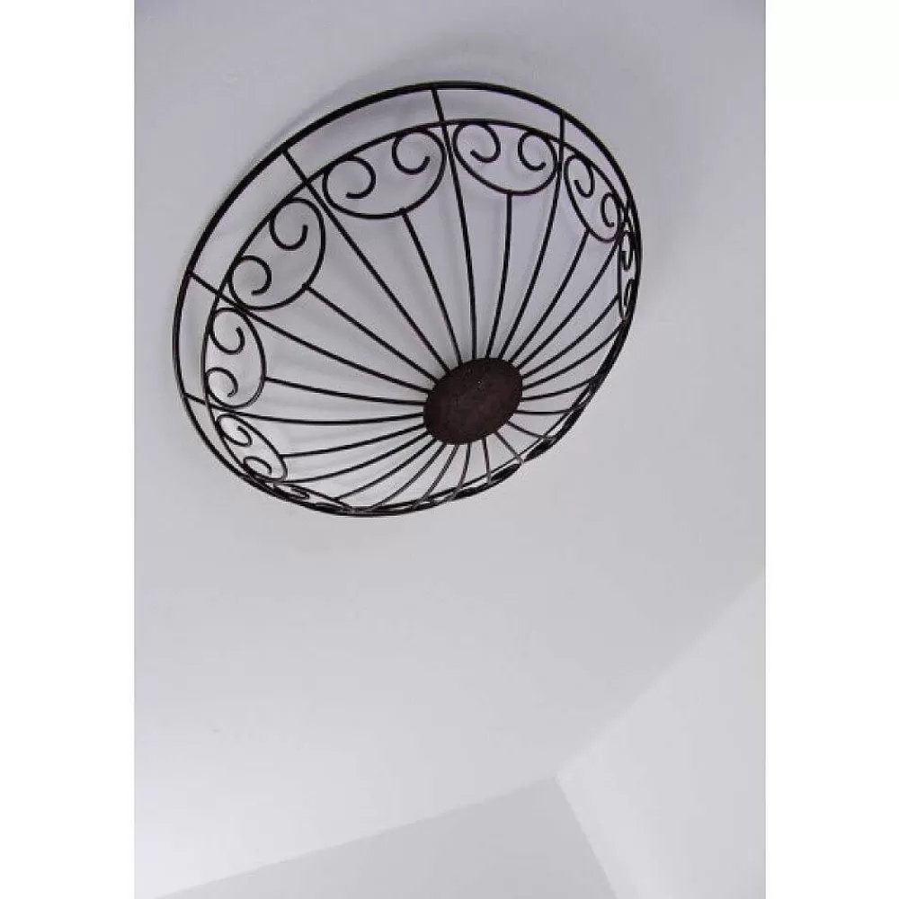 Luminaires Eglo Plafonnier/Applique Murale Eglo Colti Brun, Brun Fonce, Rouille, Blanc, 2 Lumieres