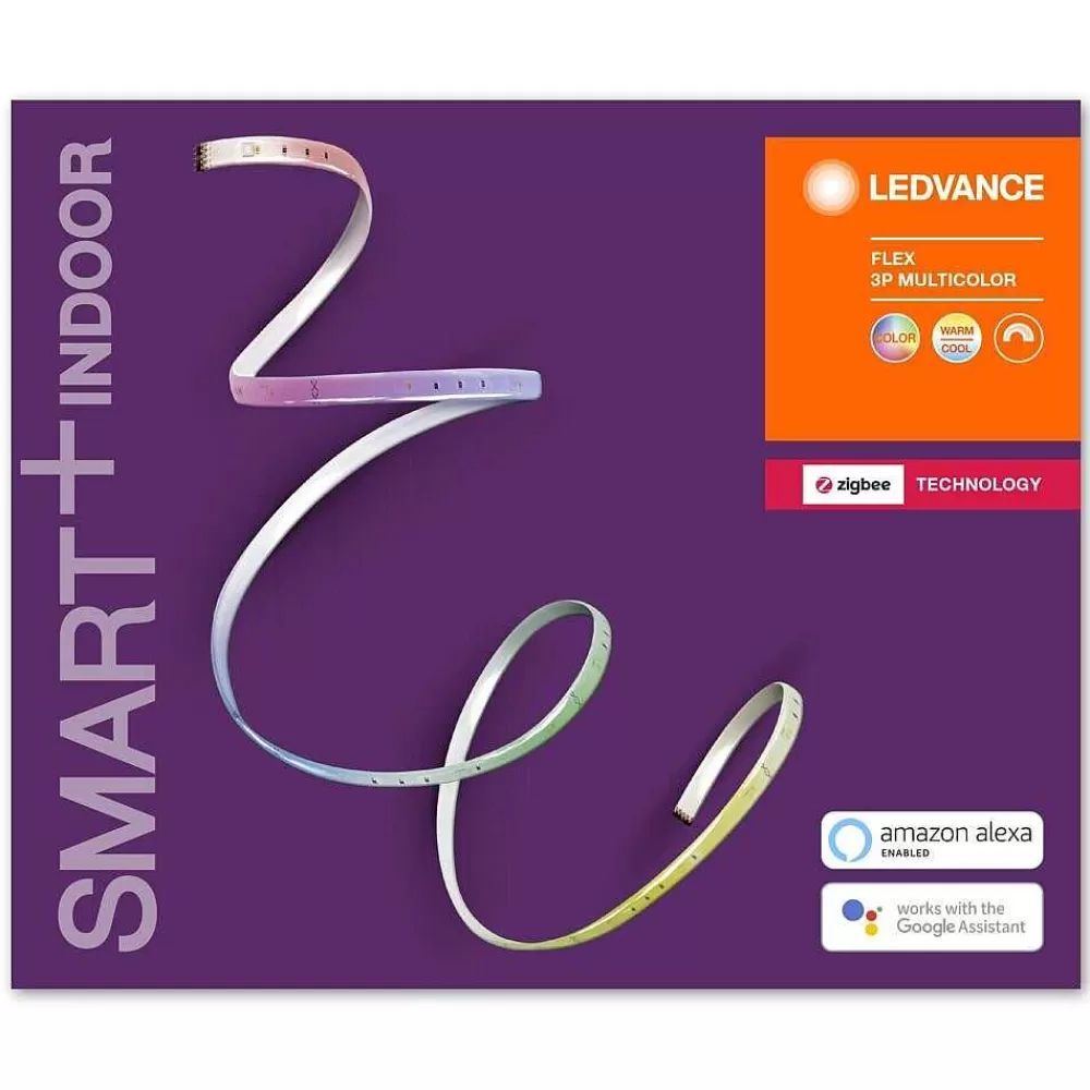 Luminaires Ledvance Ruban, Kit De Base Ledvance Smart+ Led Blanc, 1 Lumiere, Changeur De Couleurs