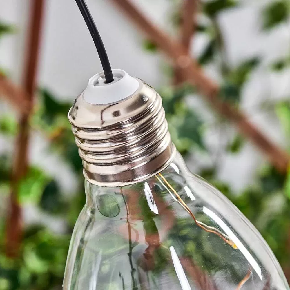 hofstein Set De Lampe Solaire Tiltil Led Acier Inoxydable, 5 Lumieres