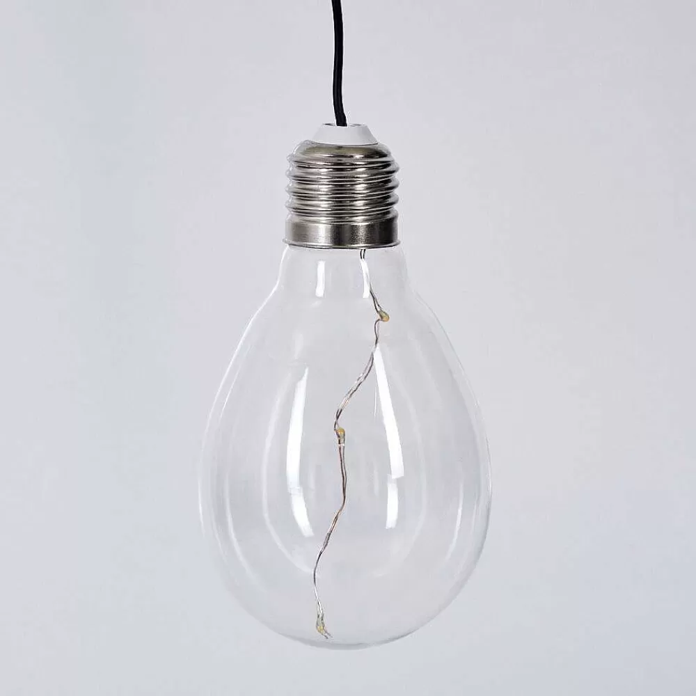 hofstein Set De Lampe Solaire Tiltil Led Acier Inoxydable, 5 Lumieres