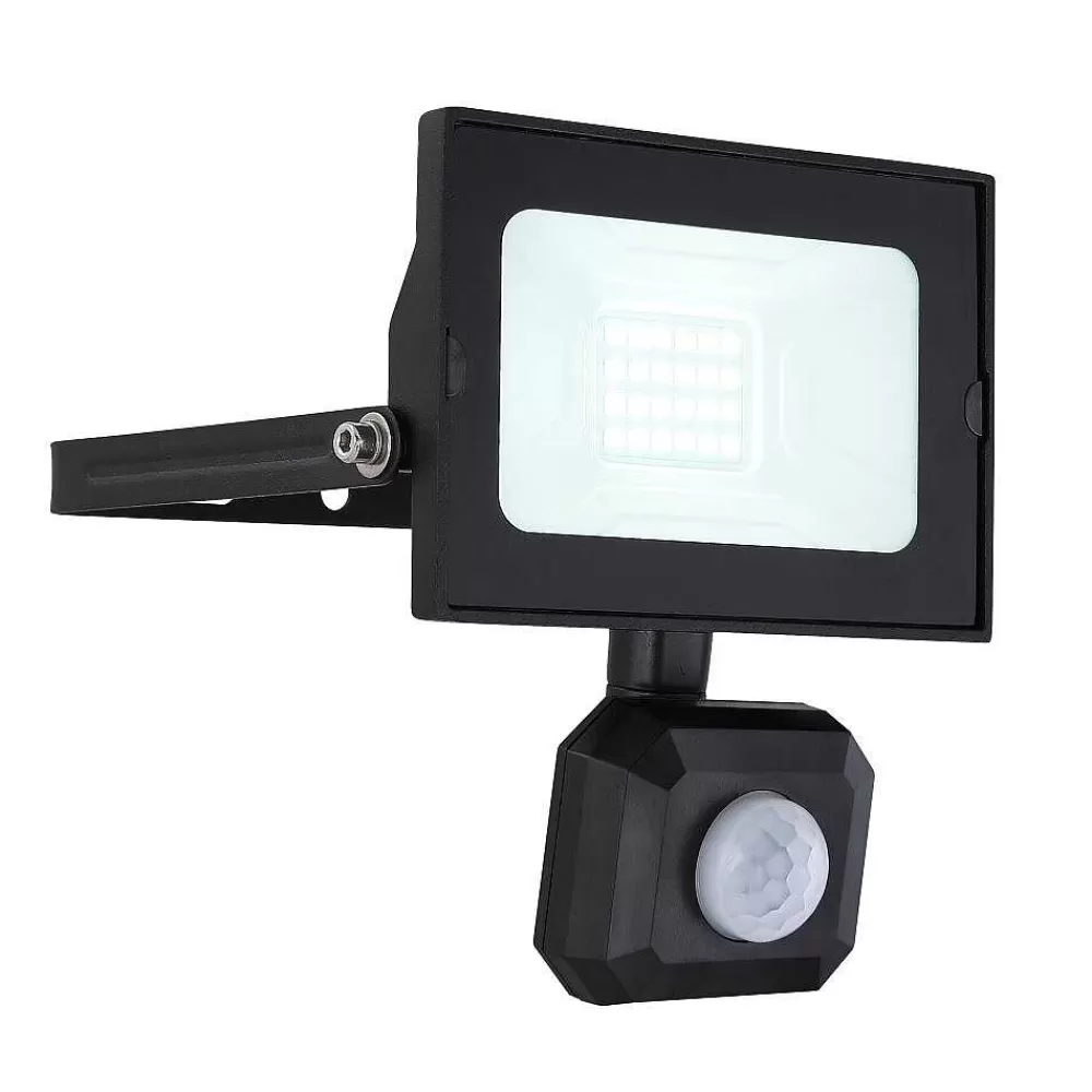 Luminaires Globo Lighting Spot De Jardin Globo Helga Led Noir, 1 Lumiere, Detecteur De Mouvement