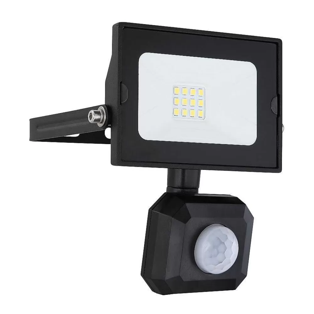 Luminaires Globo Lighting Spot De Jardin Globo Helga Led Noir, 1 Lumiere, Detecteur De Mouvement