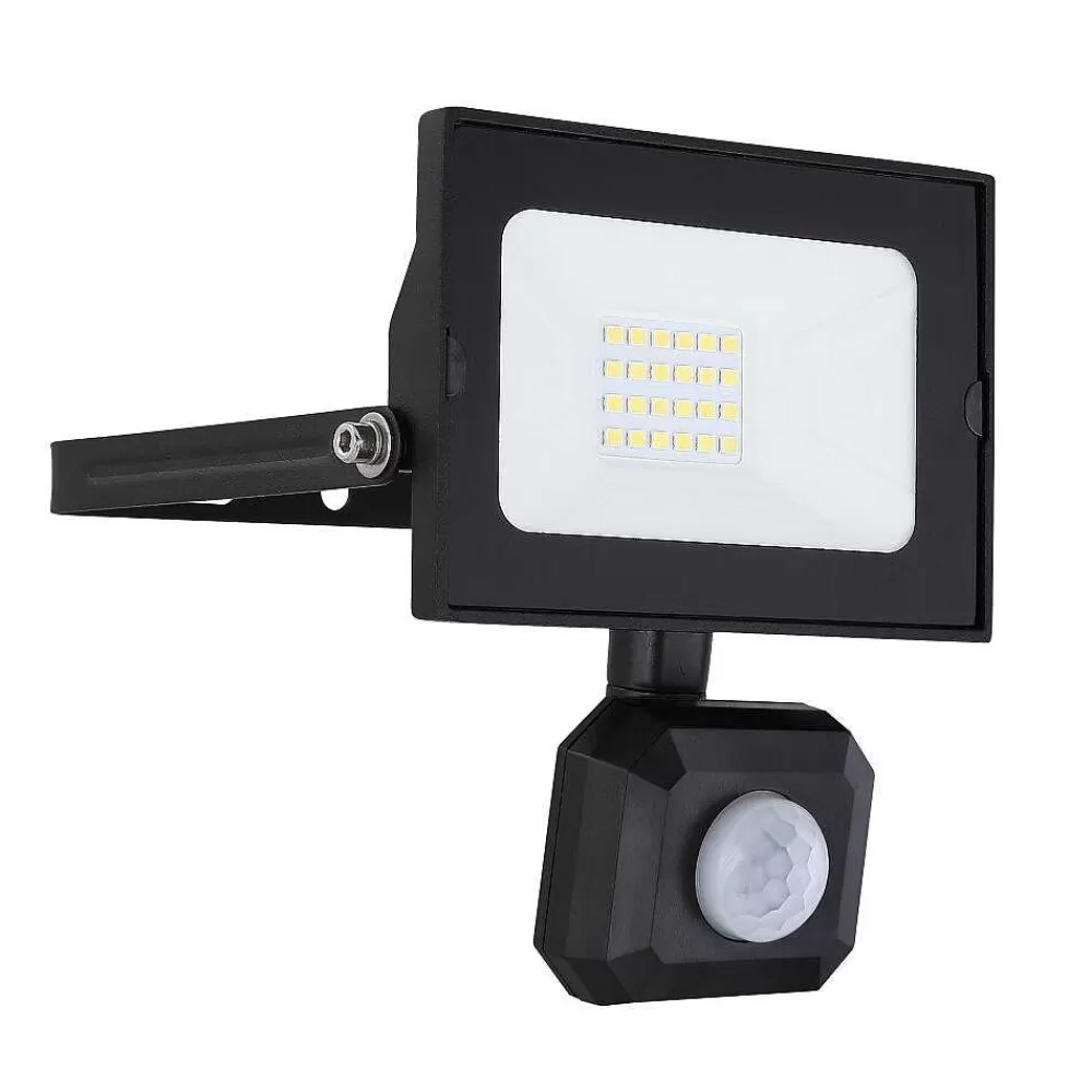 Luminaires Globo Lighting Spot De Jardin Globo Helga Led Noir, 1 Lumiere, Detecteur De Mouvement