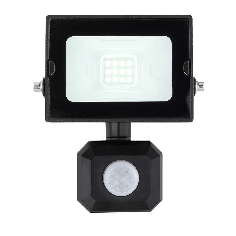 Luminaires Globo Lighting Spot De Jardin Globo Helga Led Noir, 1 Lumiere, Detecteur De Mouvement