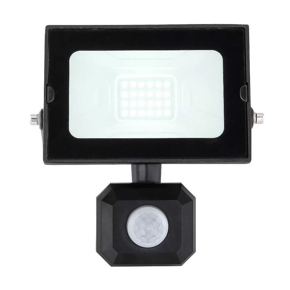 Luminaires Globo Lighting Spot De Jardin Globo Helga Led Noir, 1 Lumiere, Detecteur De Mouvement