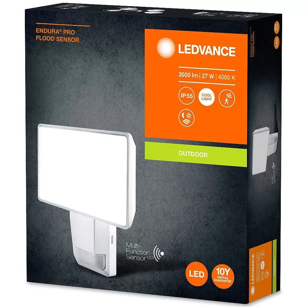 Luminaires Ledvance Spot De Jardin Ledvance Endura® Blanc, 1 Lumiere, Detecteur De Mouvement