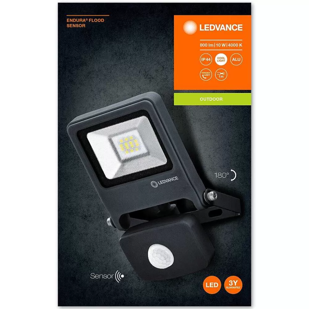 Luminaires Ledvance Spot De Jardin Ledvance Endura® Gris, 1 Lumiere, Detecteur De Mouvement