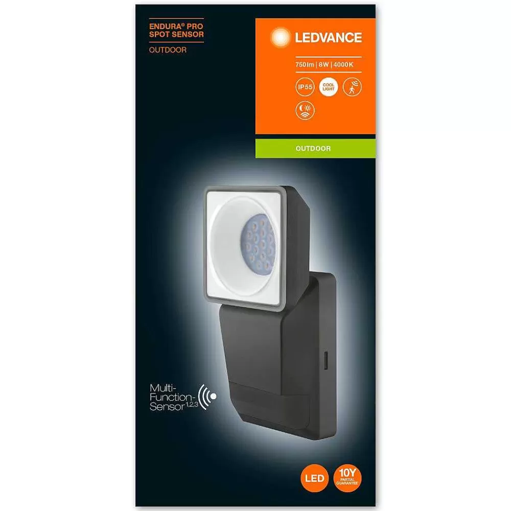 Luminaires Ledvance Spot De Jardin Ledvance Endura® Gris, 1 Lumiere, Detecteur De Mouvement