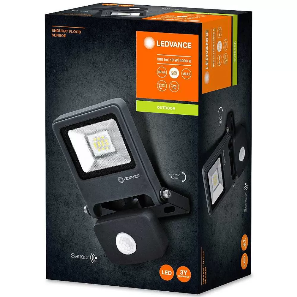 Luminaires Ledvance Spot De Jardin Ledvance Endura® Gris, 1 Lumiere, Detecteur De Mouvement