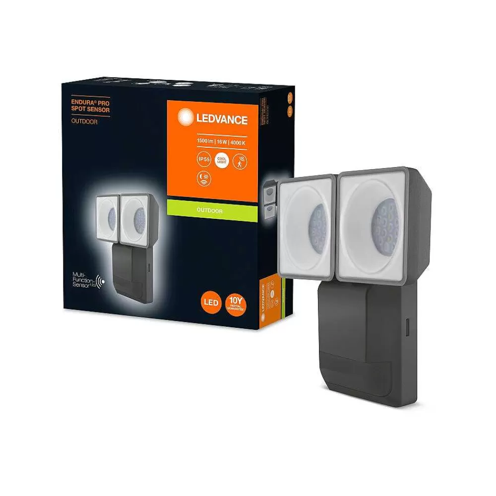 Luminaires Ledvance Spot De Jardin Ledvance Endura® Gris, 1 Lumiere, Detecteur De Mouvement
