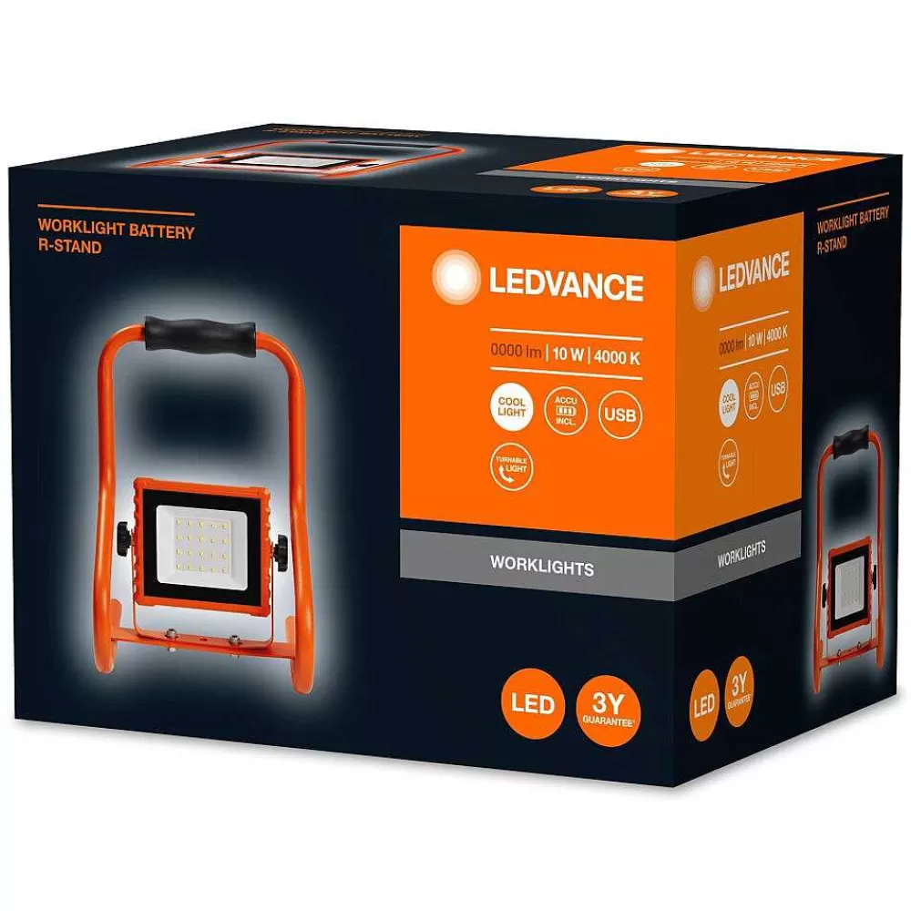 Luminaires Ledvance Spot De Jardin Ledvance Worklights Orange, 1 Lumiere