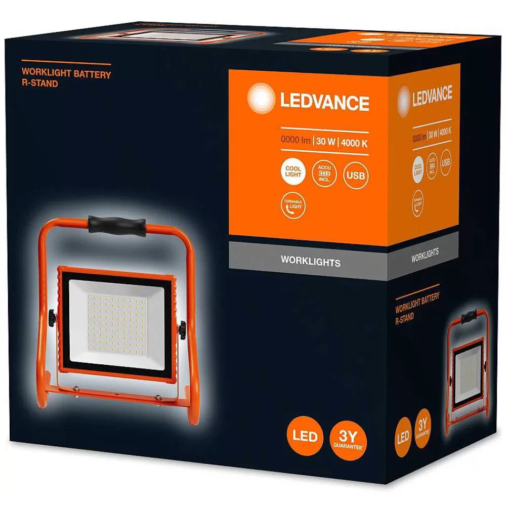 Luminaires Ledvance Spot De Jardin Ledvance Worklights Orange, 1 Lumiere