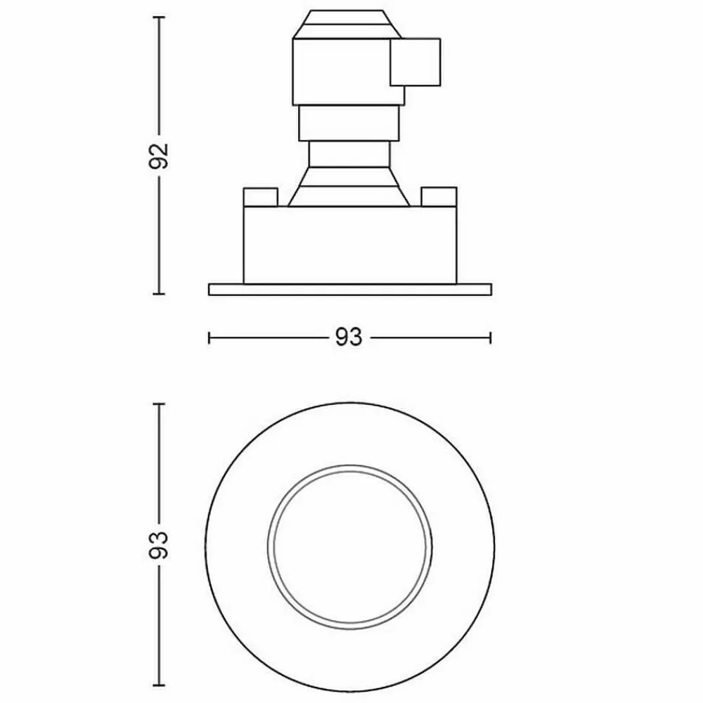 Luminaires Philips Spot Encastrable Philips Hue Adore Led Aluminium, 1 Lumiere, Telecommandes