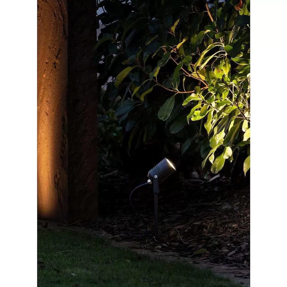 Luminaires LCD Spot Sur Pieu Lcd Typ 5018 Led Noir, 1 Lumiere