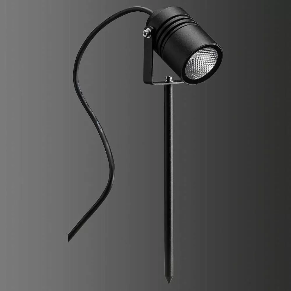 Luminaires LCD Spot Sur Pieu Lcd Typ 5018 Led Noir, 1 Lumiere