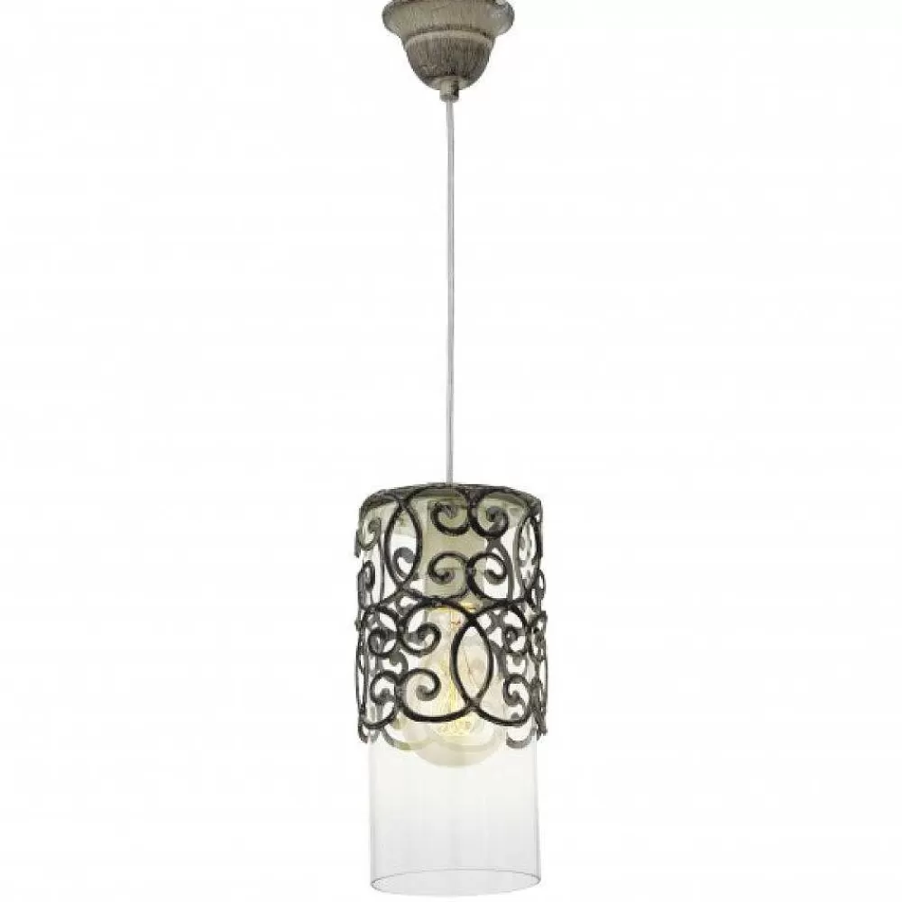 Luminaires Eglo Suspension Eglo Vintage Brun, 1 Lumiere