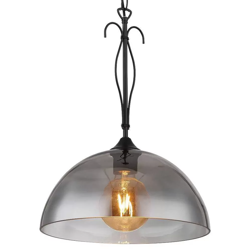 Luminaires Globo Lighting Suspension Globo Cottage Noir, 1 Lumiere