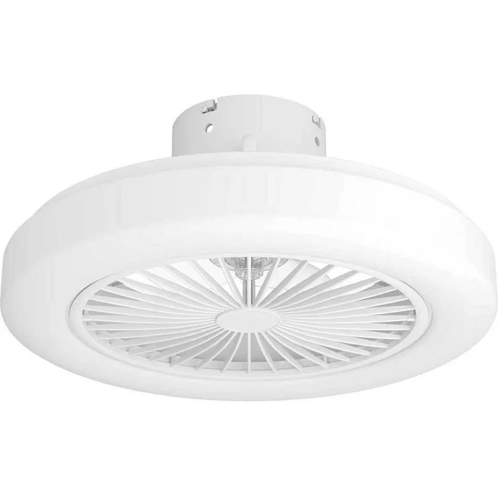 Luminaires Eglo Ventilateur De Plafond Eglo Ortona Led Blanc, 3 Lumieres