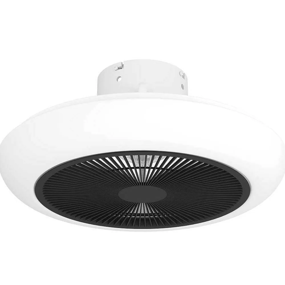 Luminaires Eglo Ventilateur De Plafond Eglo Sayulita Led Noir, Blanc, 3 Lumieres